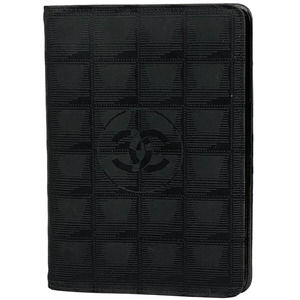 Chanel Notebook Cover Coco Mark Book Nylon Jacquard Black